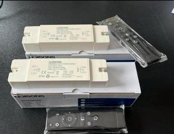 2x NIEUWE 12v 36w leddriver met afstandsbediening, Ledisons beschikbaar voor biedingen