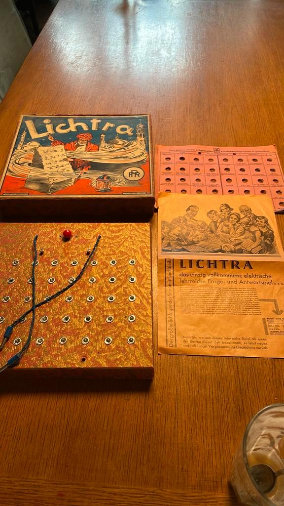 Vintage Bordspel Lichtra (Electro) – compleet en werkend, Hobby en Vrije tijd, Gezelschapsspellen | Bordspellen, Zo goed als nieuw