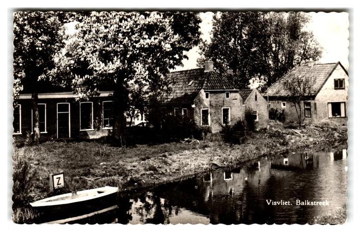Visvliet, Balkstreek, Verzamelen, Ansichtkaarten | Nederland, Gelopen, Groningen, 1960 tot 1980, Verzenden