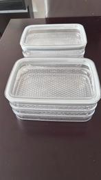 2 sets van 3 bakjes voor vleeswaren, Ophalen, Zo goed als nieuw, Bak of Kom