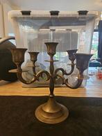 Vintage Messing Kandelaar - Handgemaakt & Demonteerbaar, Ophalen of Verzenden, Koper of Brons