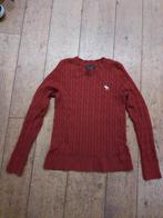 Abercrombie & Fitch Trui Bordeaux Maat S, Kleding | Dames, Ophalen of Verzenden, Zo goed als nieuw, Maat 36 (S), Rood