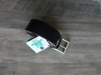 Brede Heren riem 115 cm leer zwart Nieuw, Verzenden, Nieuw, Zwart, 115 cm of meer