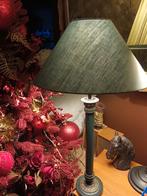 Tafellamp britisch green , ( engelse stijl), Ophalen, Zo goed als nieuw, Stof, 50 tot 75 cm