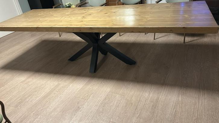 Grote tafel te koop, 10 personen , matrix poot, Huis en Inrichting, Tafels | Eettafels, Gebruikt, 50 tot 100 cm, 200 cm of meer