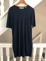 Jurk donkerblauw 3/4 mouw merk Knit-Ted maat M, Kleding | Dames, Ophalen of Verzenden, Zo goed als nieuw, Maat 38/40 (M), Blauw