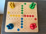 Houten mens-erger-je-niet bordspel, Een of twee spelers, Verzenden, Zo goed als nieuw