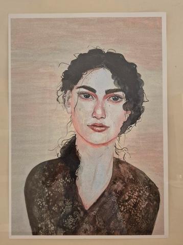 Aquarel schilderij. Hoogwaardige print op kwaliteitspapier.  beschikbaar voor biedingen