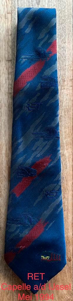 RET: Capelle a/d ijssel Mei 1994 Stropdas, Verzamelen, Spoorwegen en Tramwegen, Ophalen of Verzenden