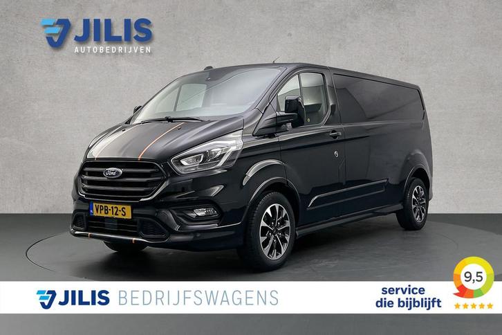 Ford Transit Custom 2.0 TDCI 185PK L2 Sport | Half lederen b, Auto's, Bestelauto's, Bedrijf, Te koop, ABS, Achteruitrijcamera