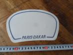 sticker PARIS - DAKAR  WIT, Ophalen, Zo goed als nieuw, Sticker