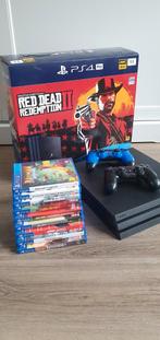 Playstation Pro 1TB + 2 Controllers + 9 Games, Spelcomputers en Games, Spelcomputers | Sony PlayStation 4, Met 2 controllers, Ophalen of Verzenden