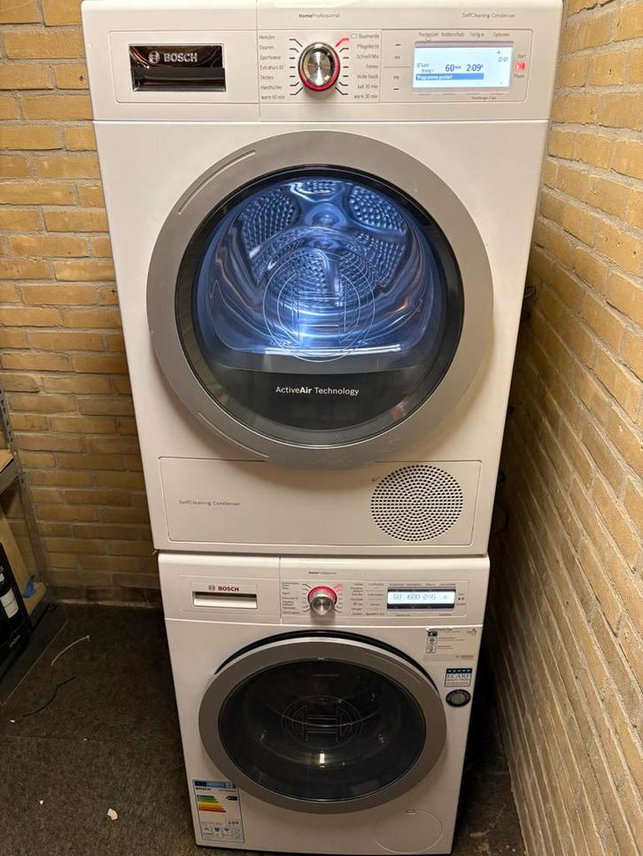 Bosch serie 8 home prof wasmachine + warmtepompdroger, Witgoed en Apparatuur, Was-droogcombinaties, Zo goed als nieuw, Ophalen of Verzenden