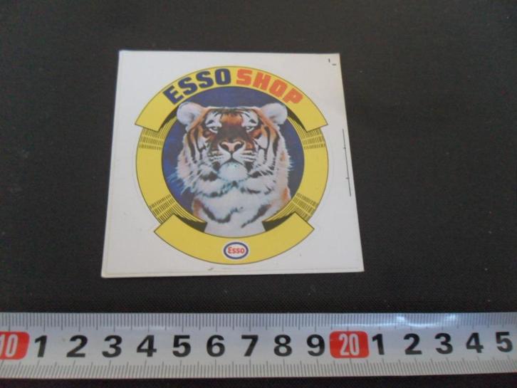 sticker tijger - esso shop, Verzamelen, Stickers, Zo goed als nieuw, Ophalen