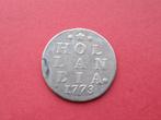 Dubbele wapenstuiver 1773 Holland, Postzegels en Munten, Munten | Nederland, Vóór koninkrijk, Zilver, Ophalen of Verzenden, 10 cent