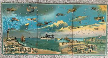 Antieke bordspel vliegtuigen spear londen 1900-1910
