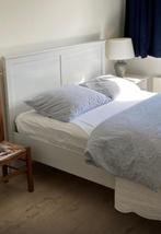 HEMNES bed 140x200 cm, Huis en Inrichting, Slaapkamer | Bedden, Ophalen, Gebruikt, Wit, Tweepersoons