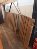 Houten Poort met Stalen Frame, Geïmpregneerd, Gebruikt, Minder dan 25 mm, Ophalen of Verzenden