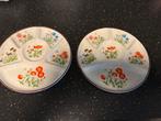 Vintage Fondue Borden - Set van 2, Gebruikt, Ophalen of Verzenden, Bord(en), Overige stijlen