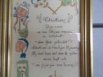 Klein "schilderijtje" gedichtje “Christiane”, Ophalen of Verzenden, Gebruikt