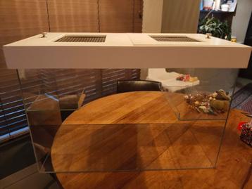 Glazen bak terrarium voor oa gerbils hamsterscaping 80x40x56 beschikbaar voor biedingen