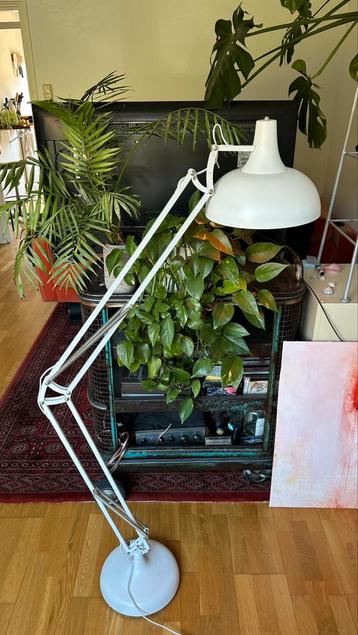 Leeslamp vloerlamp werklamp XL Anglepoise wit - bieden mag beschikbaar voor biedingen