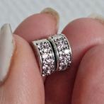 2x Pandora Pavé spacers (lichtroze), 18 tot 19, Ophalen of Verzenden, Zo goed als nieuw, Dame