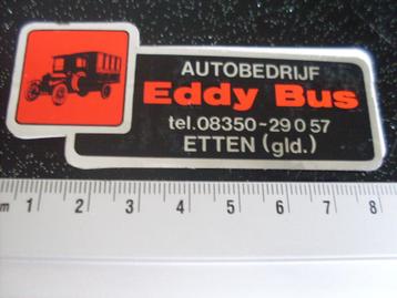 folie sticker autobedrijf Eddy Bus etten logo beschikbaar voor biedingen