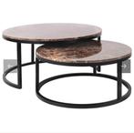 Richmond salontafel, Huis en Inrichting, Tafels | Salontafels, Ophalen, 50 tot 100 cm, Rond, Zo goed als nieuw