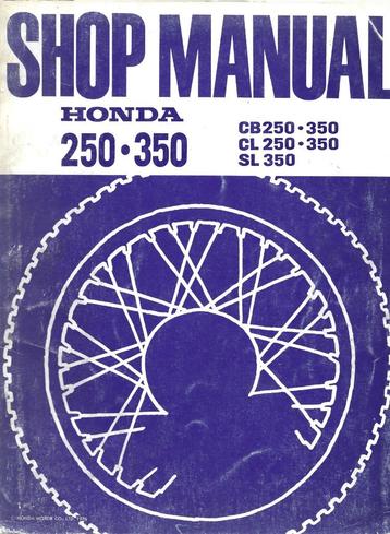 Honda CB250 CB350 CL250 CL350 SL350 shop manual beschikbaar voor biedingen