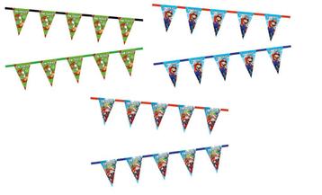 Super Mario vlaggenlijn - slinger met naam & foto - 6 meter beschikbaar voor biedingen