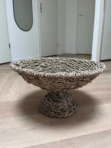 Rotan Schaal op Voet - Nieuw in Doos! beschikbaar voor biedingen