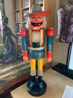 Grote zware houten notenkraker uit Ertsgebergte 55 cm hoog, Diversen, Kerst, Ophalen of Verzenden