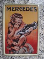 Metalen ansichtkaart mercedes, Verzamelen, Ophalen of Verzenden, Nieuw, Auto's