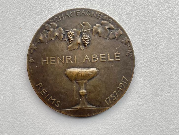 BRONZEN MUNT HENRI ABELÉ - WD014, Postzegels en Munten, Munten | Nederland, Losse munt, Overige waardes, Vóór koninkrijk, Ophalen of Verzenden