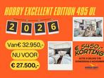Hobby Excellent Edition 495 UL ACTIE ACTIE, Caravans en Kamperen, Caravans, Rondzit, Hobby, Bedrijf, 5 tot 6 meter