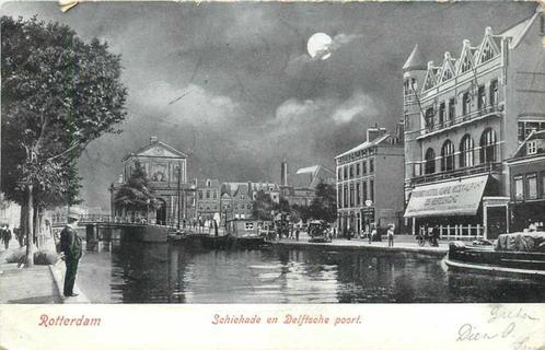 (300-234-043) Rotterdam Schiekade en Delftsche poort, Verzamelen, Ansichtkaarten | Nederland, Zuid-Holland, Verzenden
