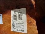 Advertentie van Boldoot eau de cologne  2 merken 1953, Ophalen of Verzenden, Gebruikt, Miniatuur