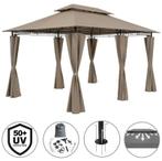 Partytent paviljoen pagodetent 3x4m Taupe GRATIS BEZORGD!, Tuin en Terras, Partytenten, Verzenden, Minder dan 4 meter, Nieuw, Paviljoen