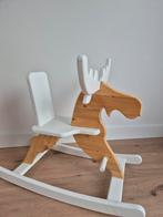 Hobbelpaard/hobbel-eland, wit/hout, zo goed als nieuw!, Ophalen, Zo goed als nieuw