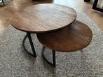 D-BODHI Salontafel Set van 2, Huis en Inrichting, Ophalen, Minder dan 45 cm, Gebruikt, Rond