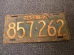 Kentekenplaat licenseplate Massachusetts 1953 USA, Verzamelen, Ophalen of Verzenden, Gebruikt, Auto's