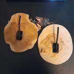 2 Kapstokhaken op Houten Plaat - Wanddecoratie, Ophalen, Wandhaken, Nieuw, Minder dan 100 cm