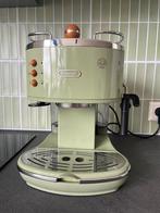 DeLonghi koffiezetapparaat espresso retro vintage groen, Ophalen of Verzenden, Afneembaar waterreservoir, Zo goed als nieuw, Gemalen koffie