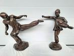 Set bronzen beelden Shaolin monniken boeddhisme, Antiek en Kunst, Ophalen