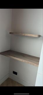 3 Eiken Houten Planken - Inclusief Montage materiaal, Ophalen, Gebruikt