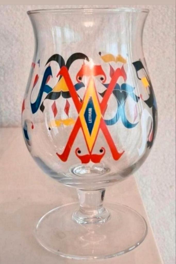 Duvel Glas Letman, Verzamelen, Glas en Borrelglaasjes, Zo goed als nieuw, Bierglas, Ophalen of Verzenden