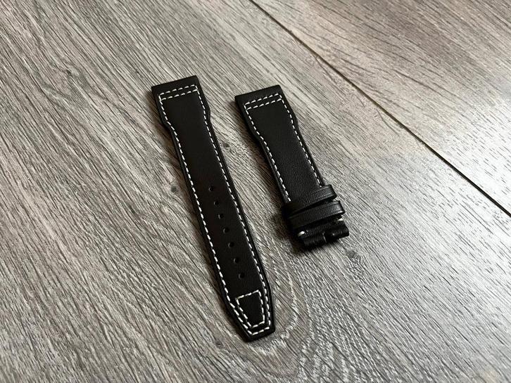 IWC Santoni kalfslederen bandje bruin 21/18 mm Pilot, Sieraden, Tassen en Uiterlijk, Overige Accessoires, Nieuw, Ophalen of Verzenden