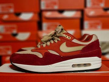 Nike Air Max 1 Red Curry - us 9 eur 42.5 beschikbaar voor biedingen