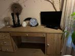 Orgineel oud steigerhouten bureau 1,90 meter, Huis en Inrichting, Bureaus, Ophalen, Zo goed als nieuw, Bureau